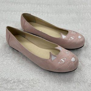 Ladies Spot On Cat Face Slip On Sliders Ladies Spot On Cat Face Slip On Sliders